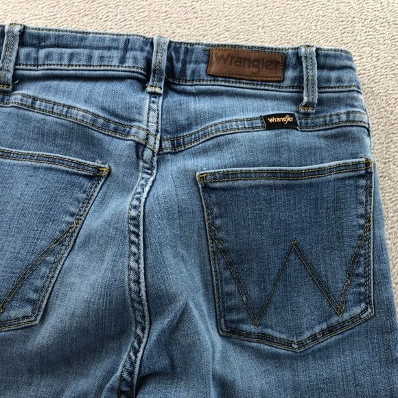 Wrangler Womens Jeans Size 4 Skinny Leg Blue Denim Mid Rise Ankle Casual Classic - Picture 11 of 15